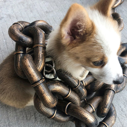 Funny Fake Chain Dog Leash